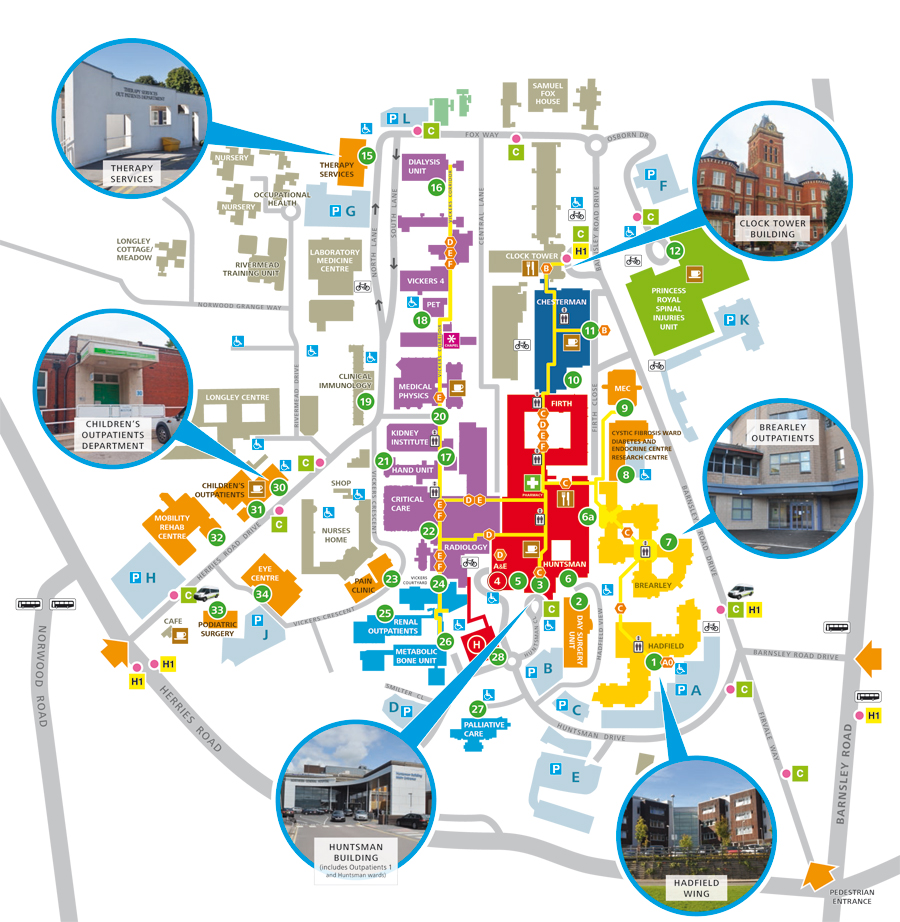 Internal Map Of Princess Royal Hospital